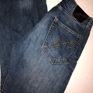 Ed Hardy Men’s size 34 x 30 Blue Jeans